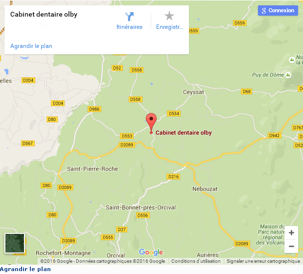 agrandir le plan via google maps